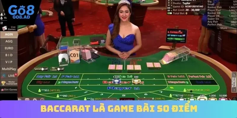 Baccarat là game bài so điểm