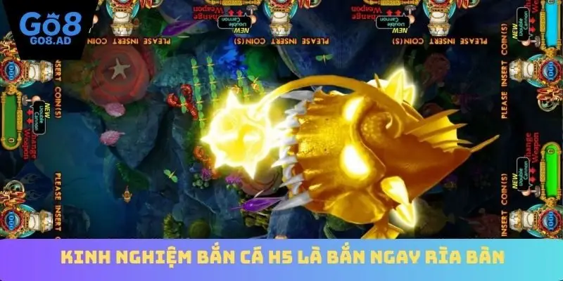 Kinh nghiệm bắn cá H5 là bắn ngay rìa bàn